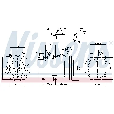 Kompresor, klima-uređaj NISSENS NIS 890182 IC-DED9BB