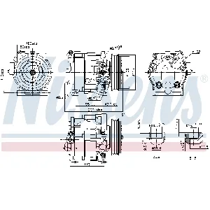 Kompresor, klima-uređaj NISSENS NIS 890187 IC-D99829