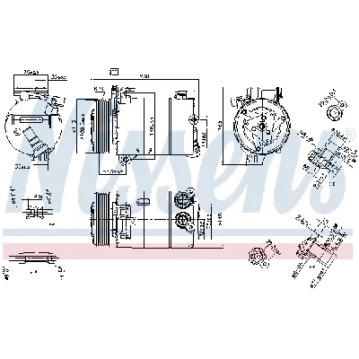 Kompresor, klima-uređaj NISSENS NIS 890213 IC-E5BC66