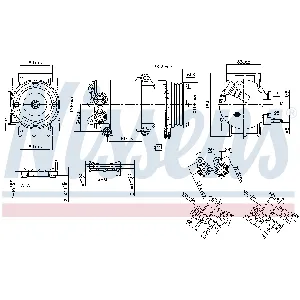 Kompresor, klima-uređaj NISSENS NIS 890216 IC-E51DC0