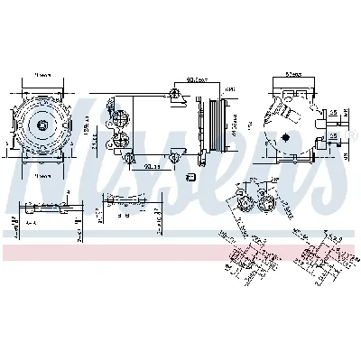 Kompresor, klima-uređaj NISSENS NIS 890216 IC-E51DC0