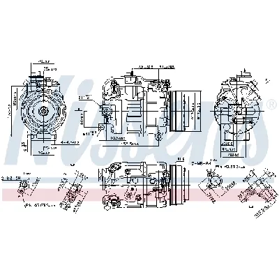 Kompresor, klima-uređaj NISSENS NIS 890218 IC-DF1BD5