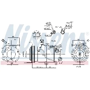Kompresor, klima-uređaj NISSENS NIS 890241 IC-E39B51