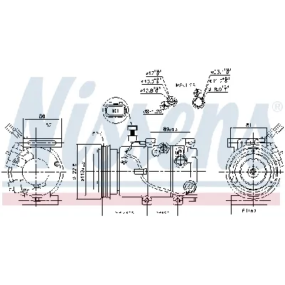 Kompresor, klima-uređaj NISSENS NIS 890241 IC-E39B51