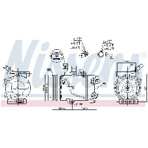 Kompresor, klima-uređaj NISSENS NIS 890243 IC-DED9C7