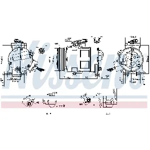 Kompresor, klima-uređaj NISSENS NIS 890249 IC-G0UWFU