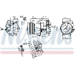 Kompresor, klima-uređaj NISSENS NIS 890259 IC-F65520