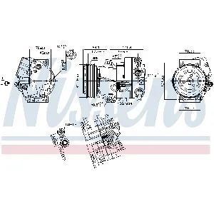 Kompresor, klima-uređaj NISSENS NIS 890259 IC-F65520
