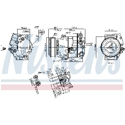 Kompresor, klima-uređaj NISSENS NIS 890259 IC-F65520