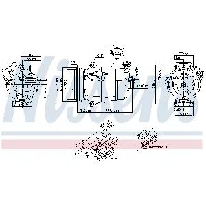 Kompresor, klima-uređaj NISSENS NIS 890262 IC-E4AA70