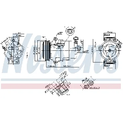 Kompresor, klima-uređaj NISSENS NIS 890262 IC-E4AA70