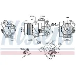 Kompresor, klima-uređaj NISSENS NIS 890263 IC-E5BC6A
