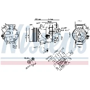 Kompresor, klima-uređaj NISSENS NIS 890263 IC-E5BC6A