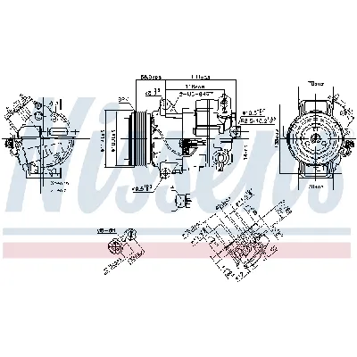 Kompresor, klima-uređaj NISSENS NIS 890263 IC-E5BC6A