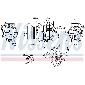 Kompresor, klima-uređaj NISSENS NIS 890267 IC-E5BC69