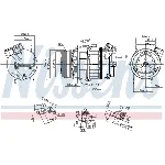 Kompresor, klima-uređaj NISSENS NIS 890269 IC-G07R86