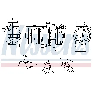 Kompresor, klima-uređaj NISSENS NIS 890269 IC-G07R86