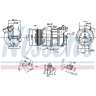 Kompresor, klima-uređaj NISSENS NIS 890269 IC-G07R86