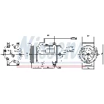Kompresor, klima-uređaj NISSENS NIS 89029 IC-C5402D