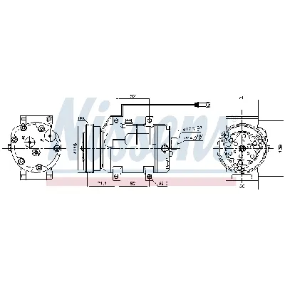 Kompresor, klima-uređaj NISSENS NIS 89029 IC-C5402D