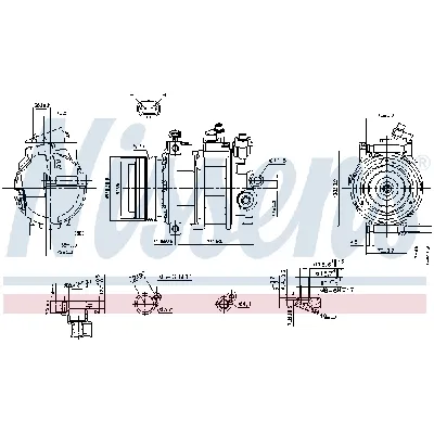 Kompresor, klima-uređaj NISSENS NIS 89031 IC-C5403E