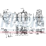 Kompresor, klima-uređaj NISSENS NIS 890322 IC-DED9C9