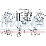 Kompresor, klima-uređaj NISSENS NIS 890324 IC-G07R88