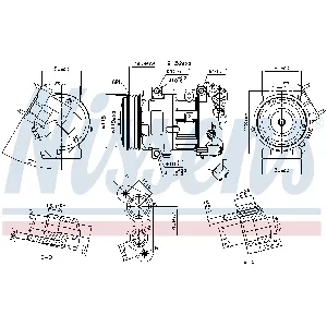 Kompresor, klima-uređaj NISSENS NIS 890324 IC-G07R88