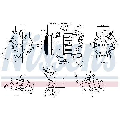 Kompresor, klima-uređaj NISSENS NIS 890324 IC-G07R88