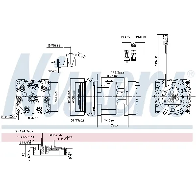 Kompresor, klima-uređaj NISSENS NIS 890336 IC-F7B960
