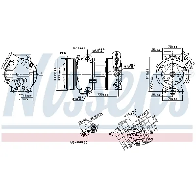 Kompresor, klima-uređaj NISSENS NIS 890339 IC-E5BC6B