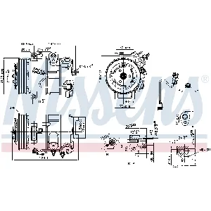 Kompresor, klima-uređaj NISSENS NIS 890375 IC-E4AA71
