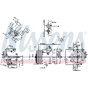 Kompresor, klima-uređaj NISSENS NIS 890388 IC-DF1BD4