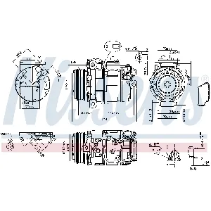Kompresor, klima-uređaj NISSENS NIS 890390 IC-DED9CD