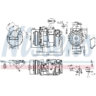 Kompresor, klima-uređaj NISSENS NIS 890390 IC-DED9CD