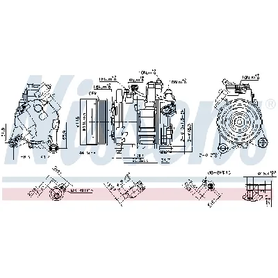Kompresor, klima-uređaj NISSENS NIS 890397 IC-E32BC6