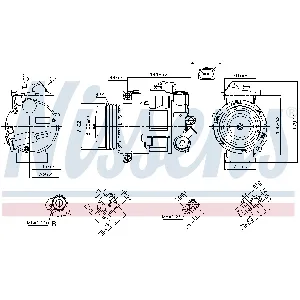 Kompresor, klima-uređaj NISSENS NIS 890412 IC-G07R89
