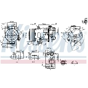 Kompresor, klima-uređaj NISSENS NIS 890420 IC-G0P17S