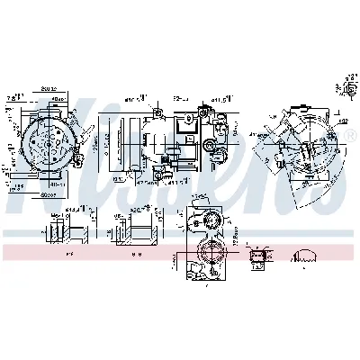 Kompresor, klima-uređaj NISSENS NIS 890420 IC-G0P17S