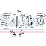 Kompresor, klima-uređaj NISSENS NIS 890423 IC-E51DC4