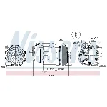 Kompresor, klima-uređaj NISSENS NIS 89044 IC-C54031
