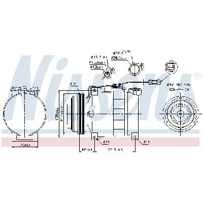 Kompresor, klima-uređaj NISSENS NIS 89045 IC-C54035