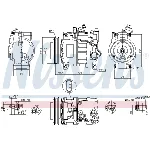 Kompresor, klima-uređaj NISSENS NIS 89049 IC-C54043