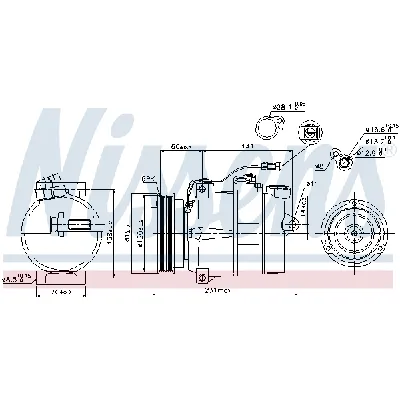 Kompresor, klima-uređaj NISSENS NIS 89054 IC-C54044