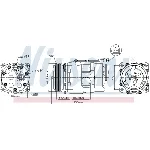 Kompresor, klima-uređaj NISSENS NIS 89055 IC-C54050