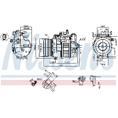 Kompresor, klima-uređaj NISSENS NIS 890552 IC-F4D569
