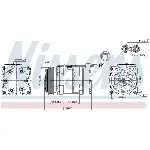 Kompresor, klima-uređaj NISSENS NIS 89056 IC-C54045