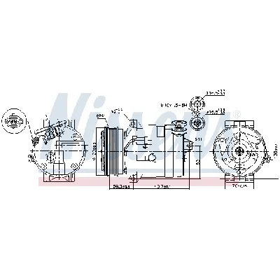 Kompresor, klima-uređaj NISSENS NIS 89057 IC-C5402B