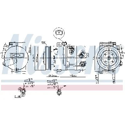 Kompresor, klima-uređaj NISSENS NIS 890578 IC-E39B54