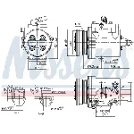 Kompresor, klima-uređaj NISSENS NIS 890624 IC-E39B55